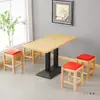 Mesa de Jantar em Madeira Maciça, Cadeiras e Banquetas, Lanches de Hotel, Churrasco Picante, Lanchonete de Macarrão, Combinação de Mesa e Cadeiras para Lanchonete de Hambúrguer