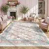Alfombra para sala de estar resistente a la suciedad y fácil de mantener, alfombra de área grande de cobertura total para sofá y mesa de café, cristal de terciopelo bohemio transfronterizo