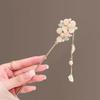 Horquilla de Cabello con Esmalte Goteante Estilo Nacional Horquilla de Flor de Loto Exquisita Moderna Simple Diaria Placa para el Cabello Horquilla Accesorios para Hanfu Cheongsam Adornos para la Cabeza