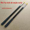 Fábrica por atacado mini competitivo dip net Rod 1.5 M 5-seção telescópica voadora cópia de aço inoxidável dip net Rod crianças pequena rede de mergulho