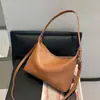 Bolsa Feminina Texturizada de Cor Sólida Personalizada de Fábrica, Bolsa Versátil de Ombro/Axila, Bolsa Tote Popular, Bolsa Casual Retrô para Mulheres