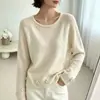 Suéter de Terciopelo Oso de Miel con Cuello Redondo para Mujer 2026 Otoño/Invierno Nuevo Ajuste Holgado Diseño Juvenil con Tejido de Flores Tridimensional
