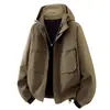 Otoño 2026 Nuevo Chaqueta con Capucha Impermeable Holgada de Trabajo para Hombre Juventud Deportiva Casual Exterior Abrigo Cardigan