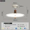 Lámpara de Dormitorio Simple Moderna Protección Ocular Lámpara Platillo Volador Estilo Vintage Francés Crema Personalidad Creativa Lámpara de Techo para Habitación Principal