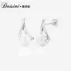 Novos Brincos de Pérola Desini Design Geométrico Brincos Moda Alta Qualidade Prata de Lei S925 Banhado a Ouro 18k