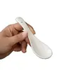 Pure White Ceramic Spoon Creative Ceramic Stir Long Handle Coffee Spoon Tempero Colher Pequena Colher Sopa Colher Pequena Colher de Arroz
