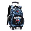 Mochila escolar con ruedas Natural Fish para estudiante de primaria, tiburón boxeo, moda, escalera, mochila de gran capacidad, entrega de una sola pieza