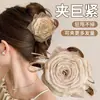 Nuevo clip de tiburón 2026 para otoño e invierno, pinza para el cabello de gran tamaño de alta gama para mujeres con cabello abundante, con diseño de lazo