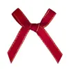 Cinta a Cuadros de Lazo Pequeño Transfronteriza Decoraciones Navideñas Ropa Interior Calcetines Accesorios de Cinta Tejida Fabricante Mayorista Hecho a Mano
