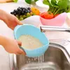 Colador para lavar arroz, tazón de plástico para lavar verduras, canasta escurridora, canasta de cocina para verduras, charola para frutas para el hogar, canasta para lavar verduras, herramienta multiusos