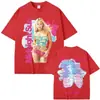 Camiseta de la cantante transfronteriza Larsson 2026 Nuevo Sol de Medianoche Foto Viaje Camiseta de Verano Puro Cómoda Alta
