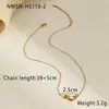 Colar de Aço Inoxidável Estilo Oceano Transfronteiriço Nova Sereia Banhado a Ouro 18K Design Antidesgaste Corrente de Clavícula Pulseira