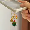 Cadena de Teléfono de Cuentas de Árbol de Navidad Linda y Juguetona, Dulce y de Moda, Versátil para el Uso Diario, Accesorio Exquisito y Atmosférico