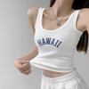 Explosiones Zhao Silu con bordado de letras BM ropa exterior tirantes de belleza almohadilla para el pecho de una pieza chaleco de ropa interior para niña