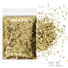 Brillantina de uñas, purpurina ultrafina, purpurina, polvo brillante, lentejuelas, 1 mm, traje amarillo dorado, esmalte de uñas, pegamento, joyería transfronteriza