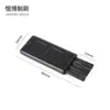 Cepillo de limpieza para huecos de teclado eléctrico personalizado, cepillo para limpieza diaria de cuchillos, cepillo rectangular de plástico PP de cuatro agujeros.