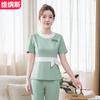 Traje de verano de manga corta belleza herramientas centro de salud masaje SPA ropa de trabajo conjunto ropa de trabajo técnico pedicuro al por mayor