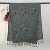 Bufanda de Otoño Transfronteriza Imitación Cachemir para Mujer Bufanda Cálida de Invierno Bufanda Estampada con Diseño Jacquard de Anacardo para Mujer