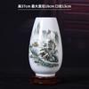Jingdezhen Flor y Pájaro Pastel Paisaje Pintura Cerámica Florero Clásico Hogar Entrada Decoración Adornos Arreglo Floral Manualidades