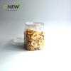 Bote cuadrado para snacks de 1350ml Bote para galletas Bote sellado de plástico transparente con tapa de cristal Bote para alimentos Cubo de plástico de almacenamiento