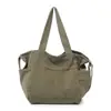 Bolsa de Lona Estilo Coreano para Mujer 2026 Nueva Gran Capacidad Simple para el Trabajo Bolso de Hombro de Moda Bandolera Bolsa de Compras