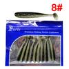 Cola de T de dos colores Paquete de 10 5.5/7/9cm Señuelo Luya Insecto Blando Lanzamiento Lejano Señuelo Artificial Pesca Pez Mandarín Perca Señuelo Blando