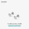 Aretes de Aleación de Titanio para Mujer, Perforación de Oreja, Clavos Médicos de Acero de Titanio para Hueso de la Oreja, Exquisitos Clavos para Cartílago con Circonita, No es Necesario Quitarse los Aretes para Dormir