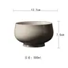 Miyuan Ceniza de Hierba Color Puro Cerámica Gaiwan Taza de Té Taza de Maestro Set de Té Kung Fu Colección Set de Accesorios Simples para Ceremonia de Té
