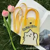 Bolso Cruzado de Punto Japonés y Coreano Portátil de Dibujos Animados Moda Bolso de Punto para Teléfono Móvil Versátil para Viajar Bolso de Hombro Cruzado Tote