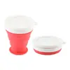 Taza de Agua Plegable de Silicona Portátil Plegable Telescópica Resistente a Altas Temperaturas Taza de Agua Plegable para Viaje Suministros de Camping al Aire Libre para Viajes