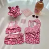 Estilo Ins Coreano Novo Roupa de Banho para Pet Peça Única Biquíni de Tira Colete Respirável Roupa de Banho para Cachorros Teddy Bichon