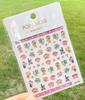 Nuevas pegatinas para uñas Baizi pegatinas para uñas infantiles lindo dibujo animado pegatinas para uñas Baizi fábrica de papel ML107-121