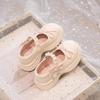 Sapatos de Princesa Infantil 2025 Primavera & Outono Novos Sapatos de Couro Pequenos de Solado Macio para Meninas Casuais Pérola Bebê Menina Verão Sapatos Singulares