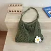 Bolso Nuevo de Nicho Estilo Francés Calado, Bolso Tejido Hecho a Mano, Bolso de Red de Moda para Mujer, Bolso de Mano de Gran Capacidad, Bolso de Hombro