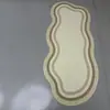 Alfombra de piso de cocina de algodón fino, alfombra de dormitorio, alfombra larga de tira, alfombra suave, alfombra impresa para mesita de noche, decoración del hogar XT