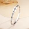 Pulsera de acero de titanio con diamantes transfronterizos, pulsera abierta para mujer chapada en oro de 18k, pulsera que no se decolora, pulsera de acero inoxidable al por mayor