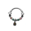 Anel Septo Nasal de Aço Inoxidável 316L Transfronteiriço Europeu e Americano Anel Ferradura Cor Degradê Anel Nasal C-Bar Anel Nasal Estilo Natal Piercing