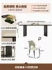 Luxo Leve Minimalista Italiano Apartamento Pequeno Retangular Casa Estilo Retrô Ardósia Mesa de Jantar e Cadeira Combinação Mesa de Jantar de Madeira Maciça
