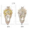 LZ Estilo Igual Arte de Unha Liga de Metal Joia Estrela Lua Diamante Pérola Palácio Luxuoso Estilo Barroco Escuro Adesivo Decorativo para Unha