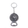 Periférico de Juego Insignia Nueve Familias Dragón de Tres Cabezas Cabeza de Lobo Mano del Rey Abridor de Botellas Llavero Colgante Regalo