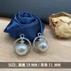 Moda Hebilla de Perla Artificial Cosida a Mano Colgante de Cristal Tirador de Cremallera Campana Ropa Bolsas Zapatos Accesorios DIY Metabo