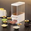 Caja de Almacenamiento de Granos, Contenedor de Arroz, Frasco Sellado de Grado Alimenticio para el Hogar, Contenedor de Arroz Transparente, Contenedor de Granos a Prueba de Insectos y Humedad, Caja de Arroz