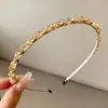 Diadema de aleación con pedrería de colores para mujer, diadema fina barroca elegante, tocado de otoño e invierno, parte superior alta del cráneo, accesorios para el cabello de princesa