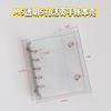 Novo M5 Transparente com Glitter Binder Capa de Planejador PVC 5 Argolas Simples INS Caderno de Folhas Soltas Direto da Fábrica
