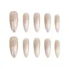 Patches de Unha Populares de Verão Dourado Degradê Olho de Gato Alto Luxo Usáveis Manicure Francesa Unhas Usáveis 30 Peças