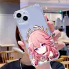 Adecuado para funda de teléfono Apple 17 de TPU Anti-Caída en las Cuatro Esquinas con Acabado de Alta Gama, 16 Pro Max Genshin Impact Chica 14 Anime 15 Pro