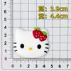 Parche de Goma Suave de PVC Cabeza de Gato de Dibujos Animados Gato Kt Accesorios para Funda de Teléfono Móvil y Tableta Materiales para Bricolaje en Casa Imán para Refrigerador