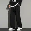 Pantalones de pierna recta y pierna ancha para Otoño e Invierno Niños Tallas Grandes con más fertilizante Pantalones Deportivos Casuales con forro de polar talla grande Pantalones tipo Cimitarra holgados