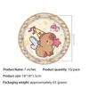 Nuevo Mantel de Fiesta de Cumpleaños de Capibara de Amazon Mantel Desechable Lindo de Capibara Plato de Papel Taza de Papel Decoración