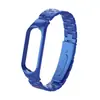 Adecuado para correa de Xiaomi Mi Band 56, Pulsera de Acero Inoxidable Sólido de Tres Eslabones con Estructura de Hebilla a Presión y Caja Metálica, Directo del Fabricante
